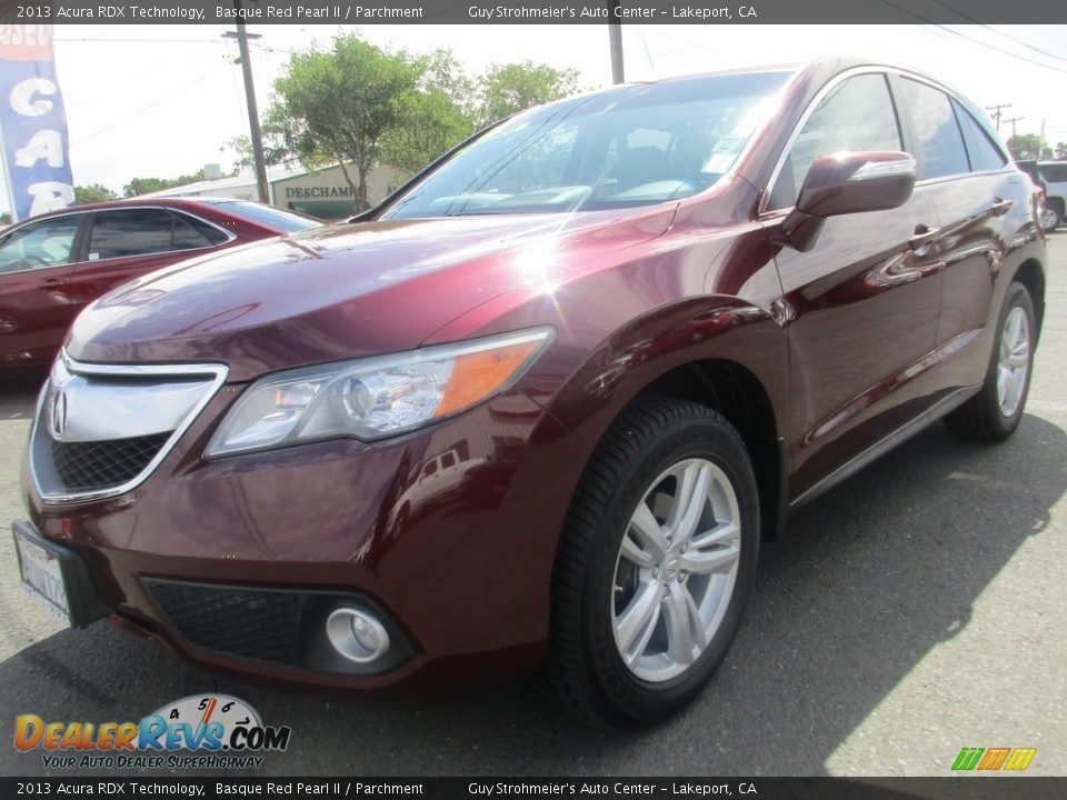 2013 Acura RDX Technology Basque Red Pearl II / Parchment Photo #2