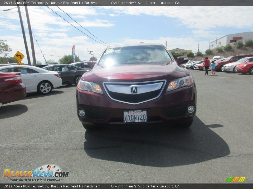 2013 Acura RDX Technology Basque Red Pearl II / Parchment Photo #3