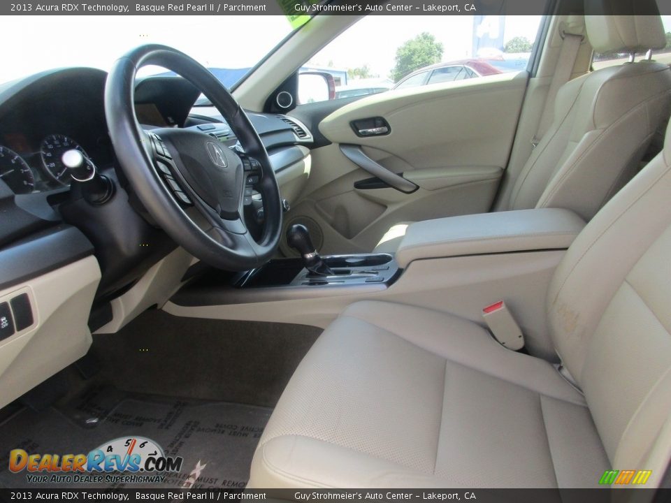 2013 Acura RDX Technology Basque Red Pearl II / Parchment Photo #8