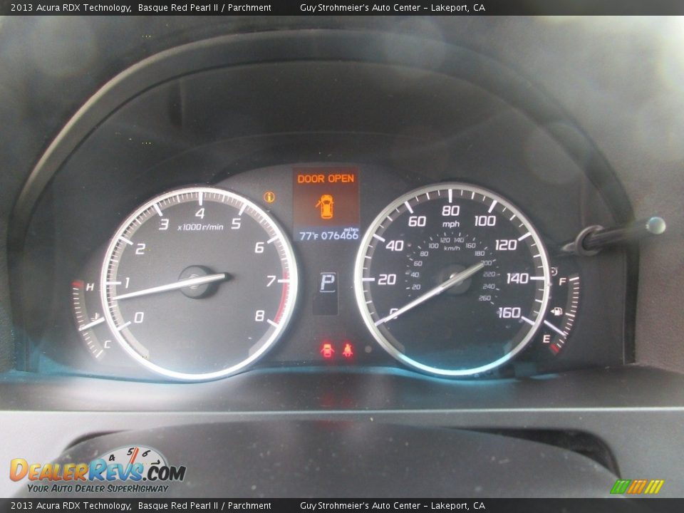 2013 Acura RDX Technology Basque Red Pearl II / Parchment Photo #15