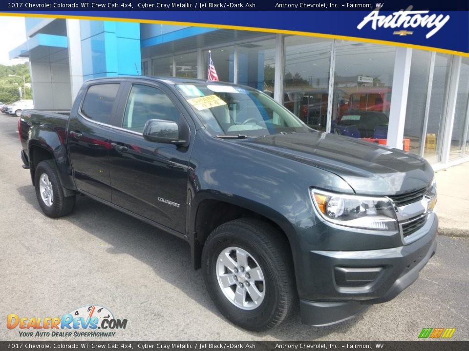 2017 Chevrolet Colorado WT Crew Cab 4x4 Cyber Gray Metallic / Jet Black/­Dark Ash Photo #1