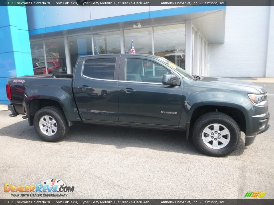 2017 Chevrolet Colorado WT Crew Cab 4x4 Cyber Gray Metallic / Jet Black/­Dark Ash Photo #3