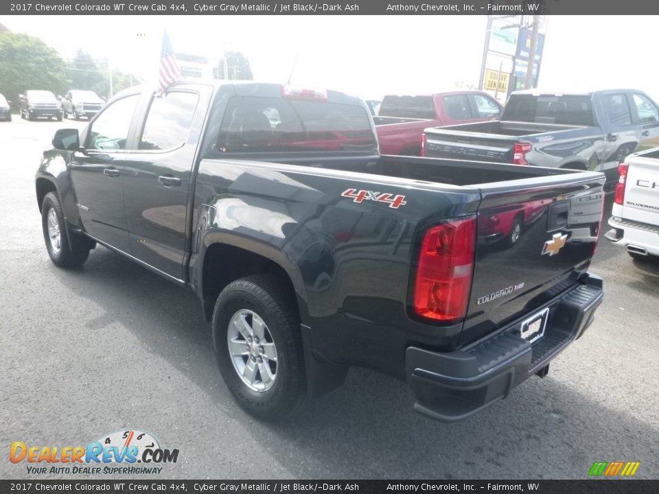 2017 Chevrolet Colorado WT Crew Cab 4x4 Cyber Gray Metallic / Jet Black/­Dark Ash Photo #6