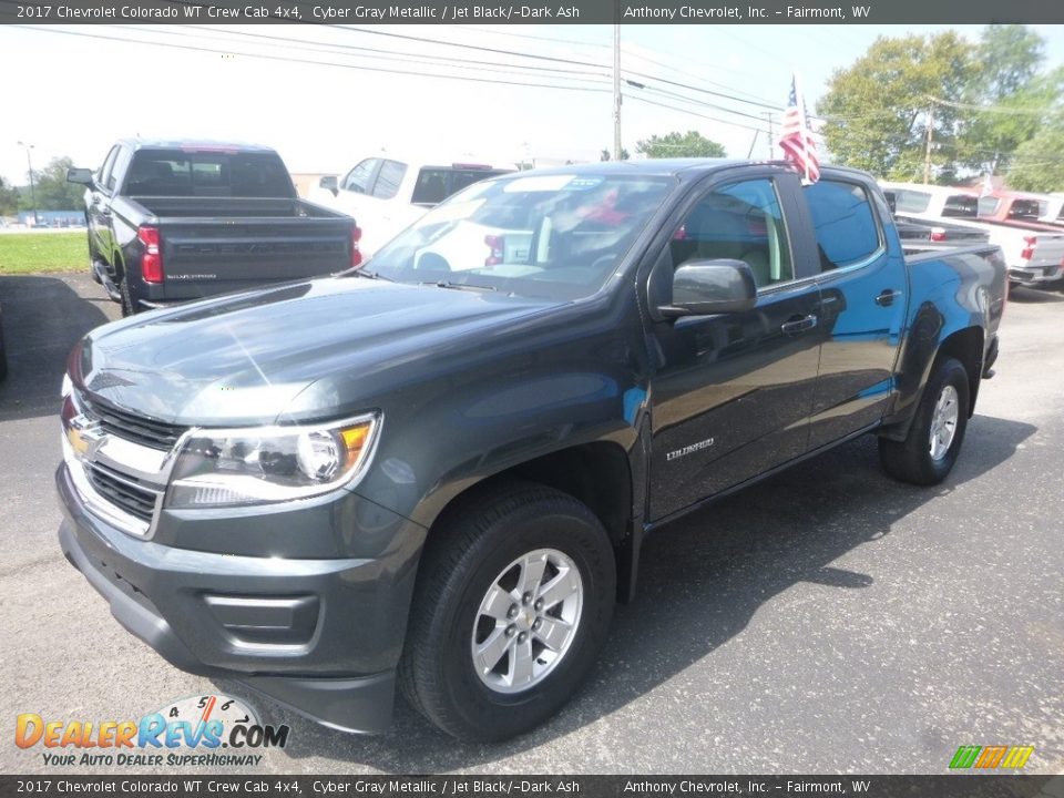 2017 Chevrolet Colorado WT Crew Cab 4x4 Cyber Gray Metallic / Jet Black/­Dark Ash Photo #7