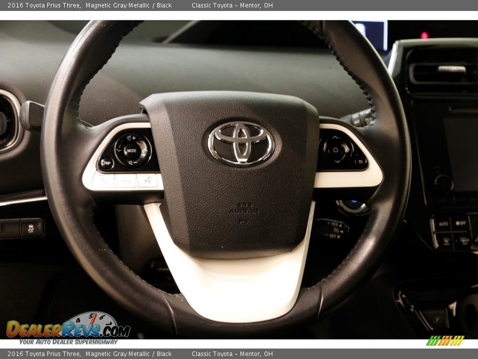 2016 Toyota Prius Three Magnetic Gray Metallic / Black Photo #7