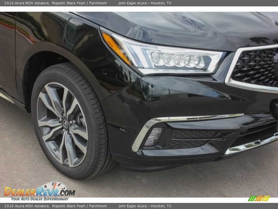 2019 Acura MDX Advance Majestic Black Pearl / Parchment Photo #10