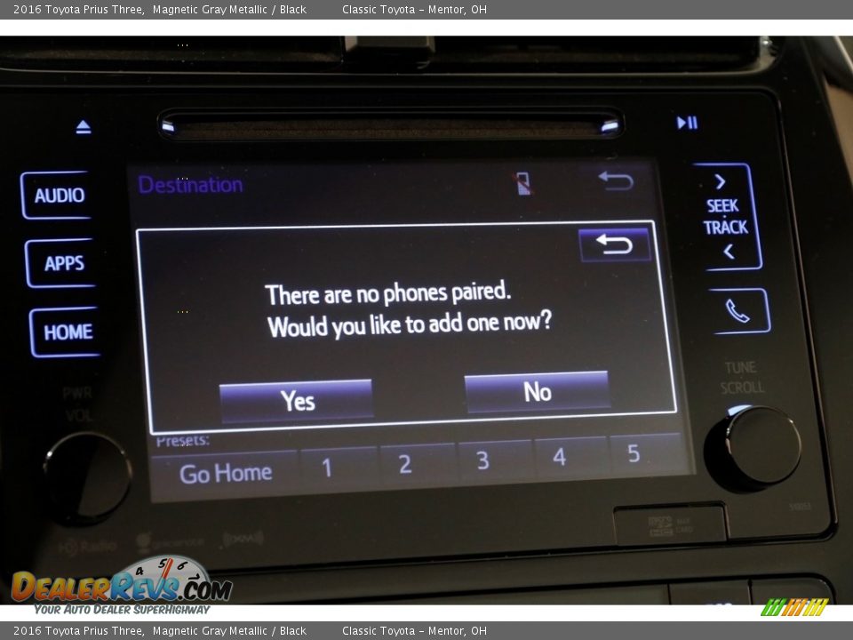 2016 Toyota Prius Three Magnetic Gray Metallic / Black Photo #11