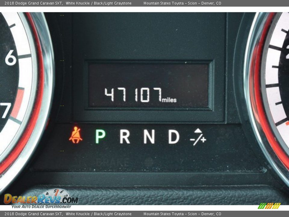 2018 Dodge Grand Caravan SXT White Knuckle / Black/Light Graystone Photo #12