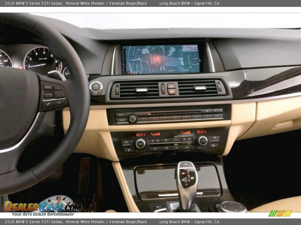 2016 BMW 5 Series 535i Sedan Mineral White Metallic / Venetian Beige/Black Photo #5