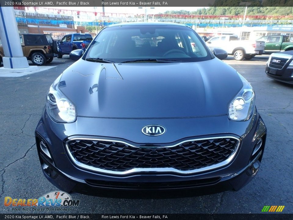 2020 Kia Sportage LX AWD Pacific Blue / Black Photo #8