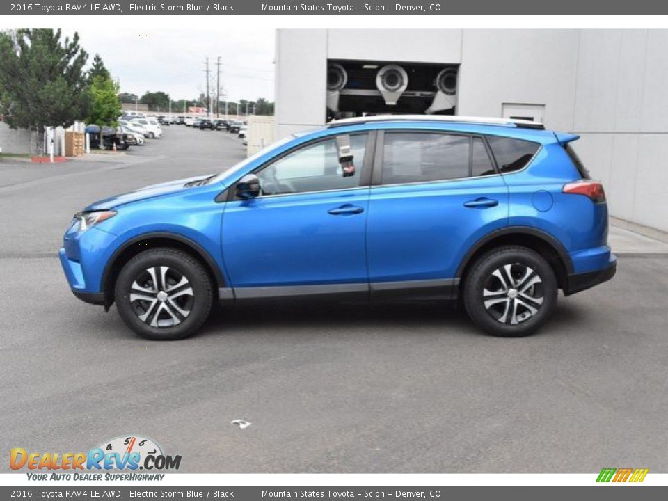 2016 Toyota RAV4 LE AWD Electric Storm Blue / Black Photo #3