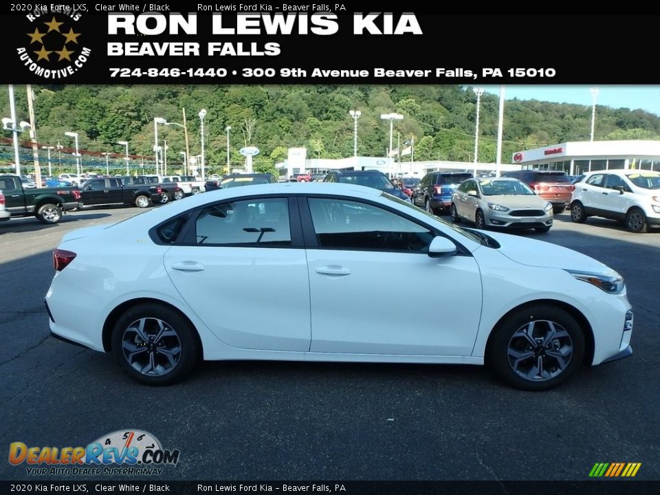 2020 Kia Forte LXS Clear White / Black Photo #1
