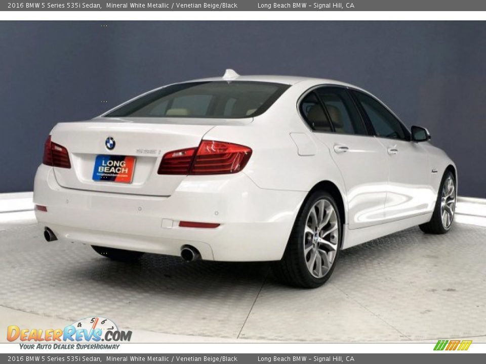 2016 BMW 5 Series 535i Sedan Mineral White Metallic / Venetian Beige/Black Photo #30