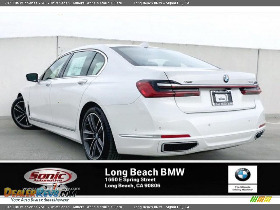 2020 BMW 7 Series 750i xDrive Sedan Mineral White Metallic / Black Photo #3