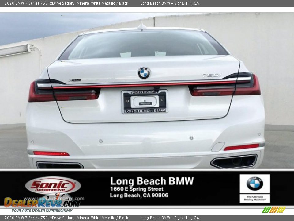 2020 BMW 7 Series 750i xDrive Sedan Mineral White Metallic / Black Photo #4