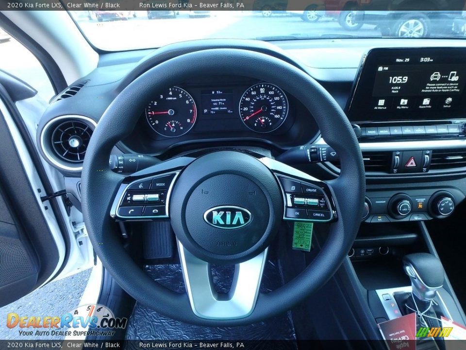 2020 Kia Forte LXS Clear White / Black Photo #17