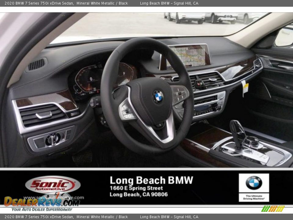 2020 BMW 7 Series 750i xDrive Sedan Mineral White Metallic / Black Photo #6