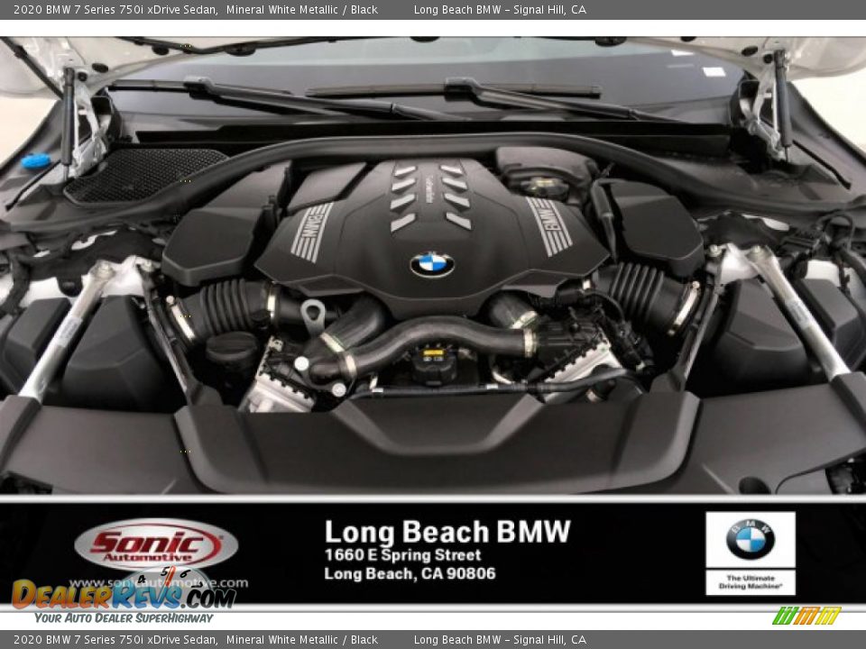 2020 BMW 7 Series 750i xDrive Sedan Mineral White Metallic / Black Photo #8