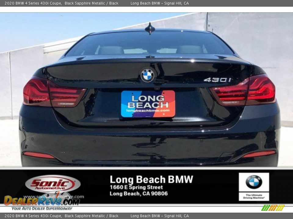 2020 BMW 4 Series 430i Coupe Black Sapphire Metallic / Black Photo #3
