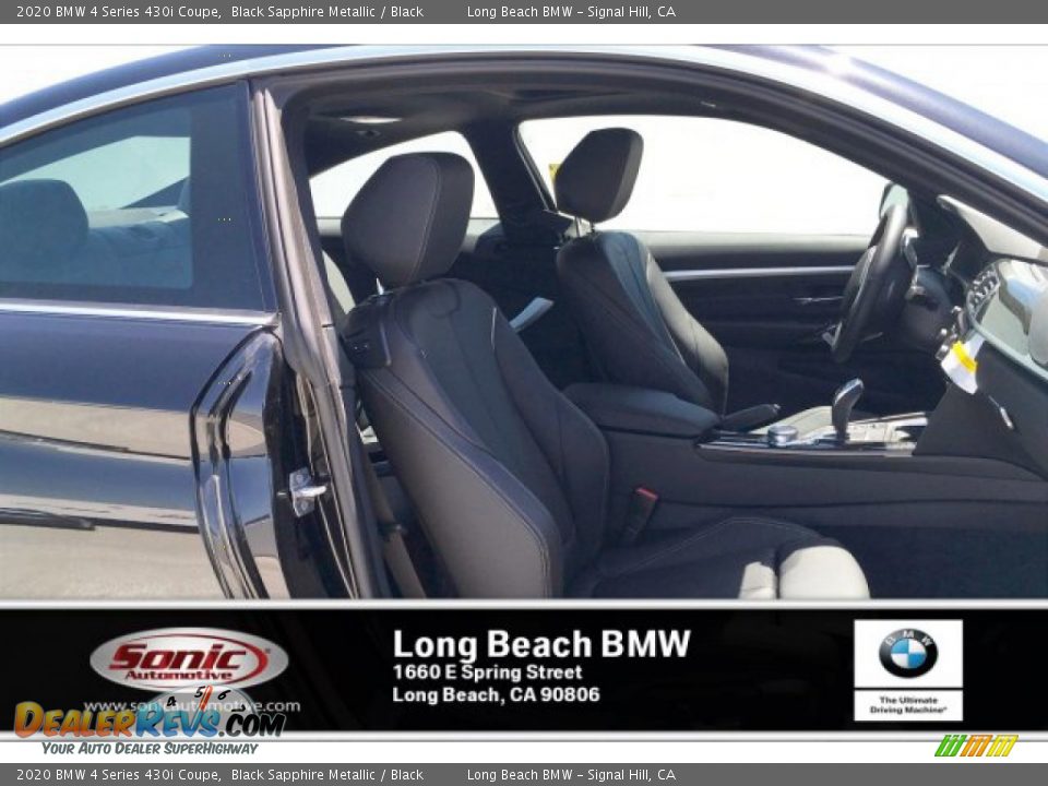 2020 BMW 4 Series 430i Coupe Black Sapphire Metallic / Black Photo #7