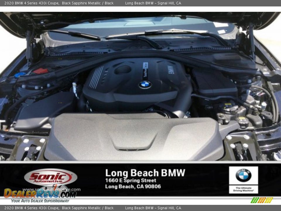 2020 BMW 4 Series 430i Coupe Black Sapphire Metallic / Black Photo #8
