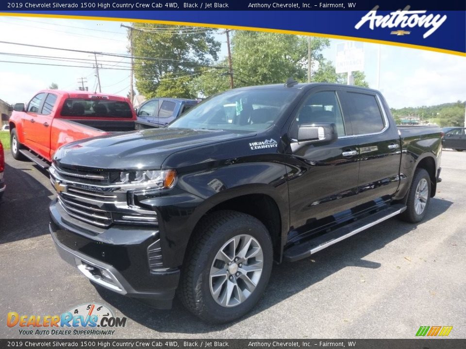 2019 Chevrolet Silverado 1500 High Country Crew Cab 4WD Black / Jet Black Photo #1