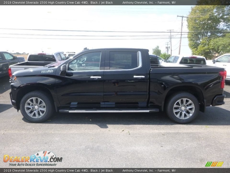 2019 Chevrolet Silverado 1500 High Country Crew Cab 4WD Black / Jet Black Photo #3