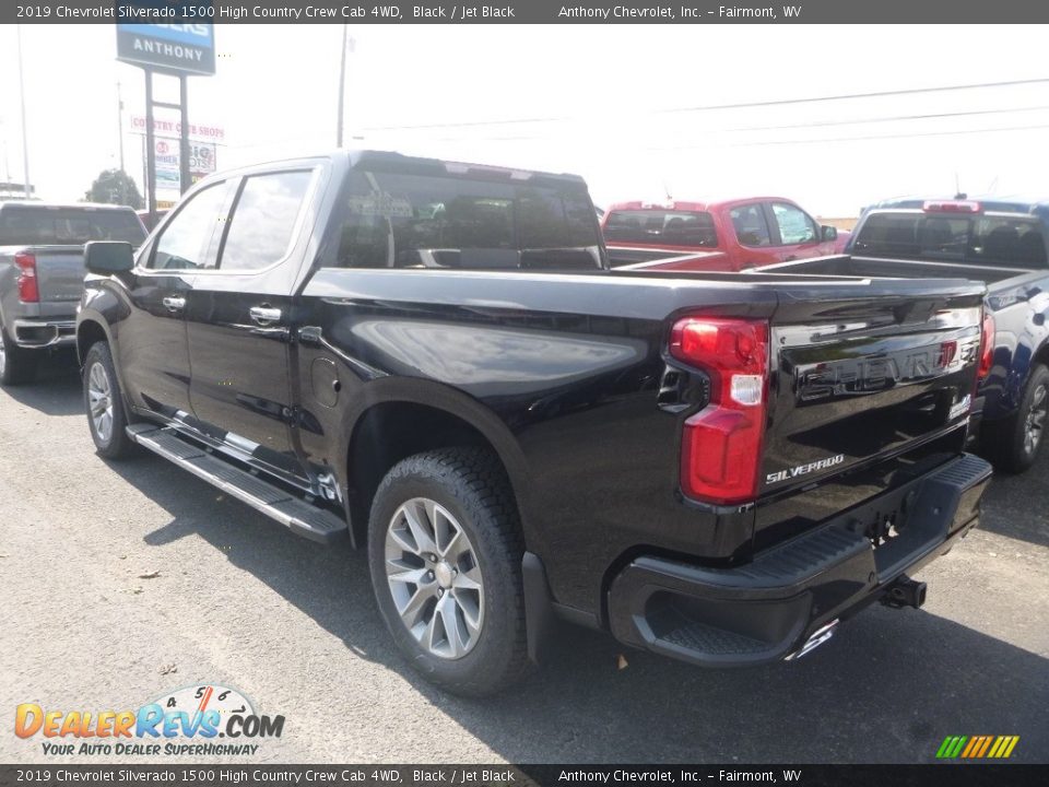 2019 Chevrolet Silverado 1500 High Country Crew Cab 4WD Black / Jet Black Photo #4