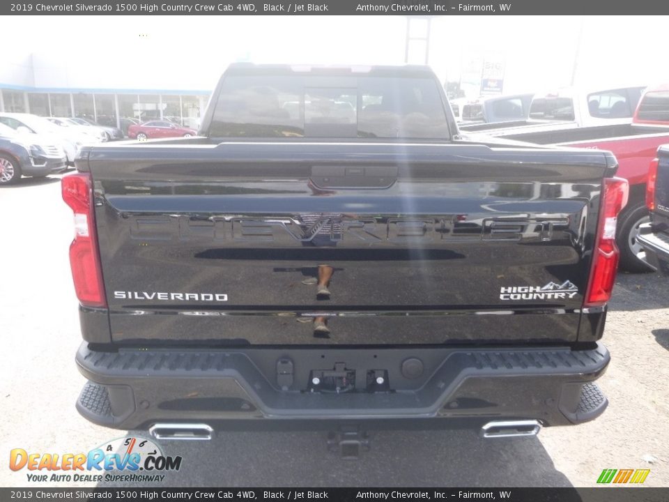 2019 Chevrolet Silverado 1500 High Country Crew Cab 4WD Black / Jet Black Photo #5