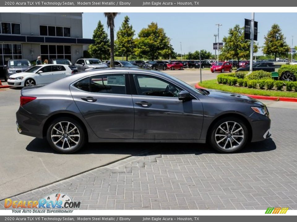2020 Acura TLX V6 Technology Sedan Modern Steel Metallic / Ebony Photo #8