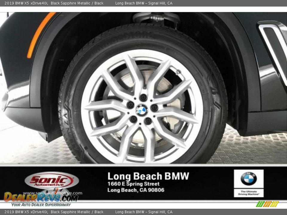 2019 BMW X5 xDrive40i Black Sapphire Metallic / Black Photo #9
