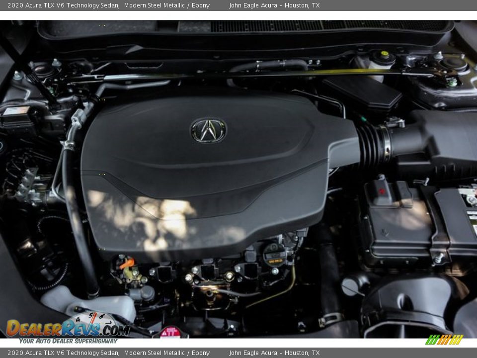 2020 Acura TLX V6 Technology Sedan Modern Steel Metallic / Ebony Photo #24