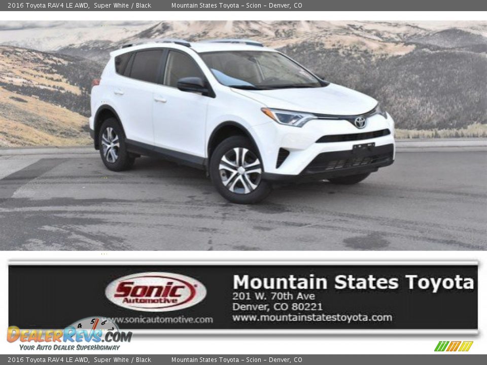 2016 Toyota RAV4 LE AWD Super White / Black Photo #1