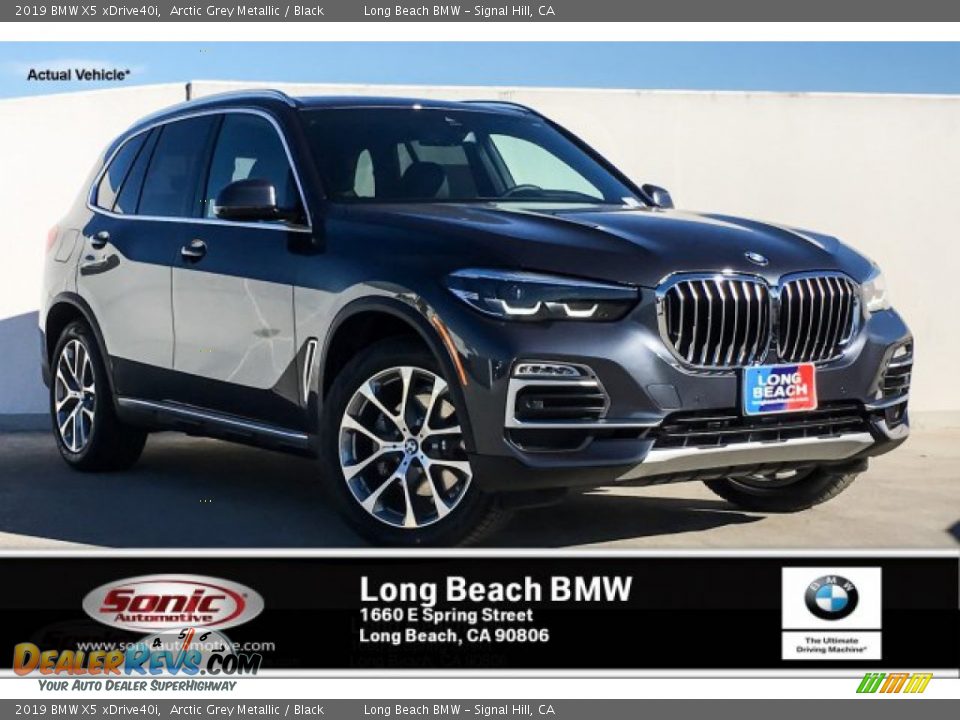 2019 BMW X5 xDrive40i Arctic Grey Metallic / Black Photo #1