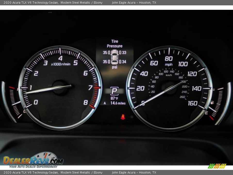2020 Acura TLX V6 Technology Sedan Modern Steel Metallic / Ebony Photo #32