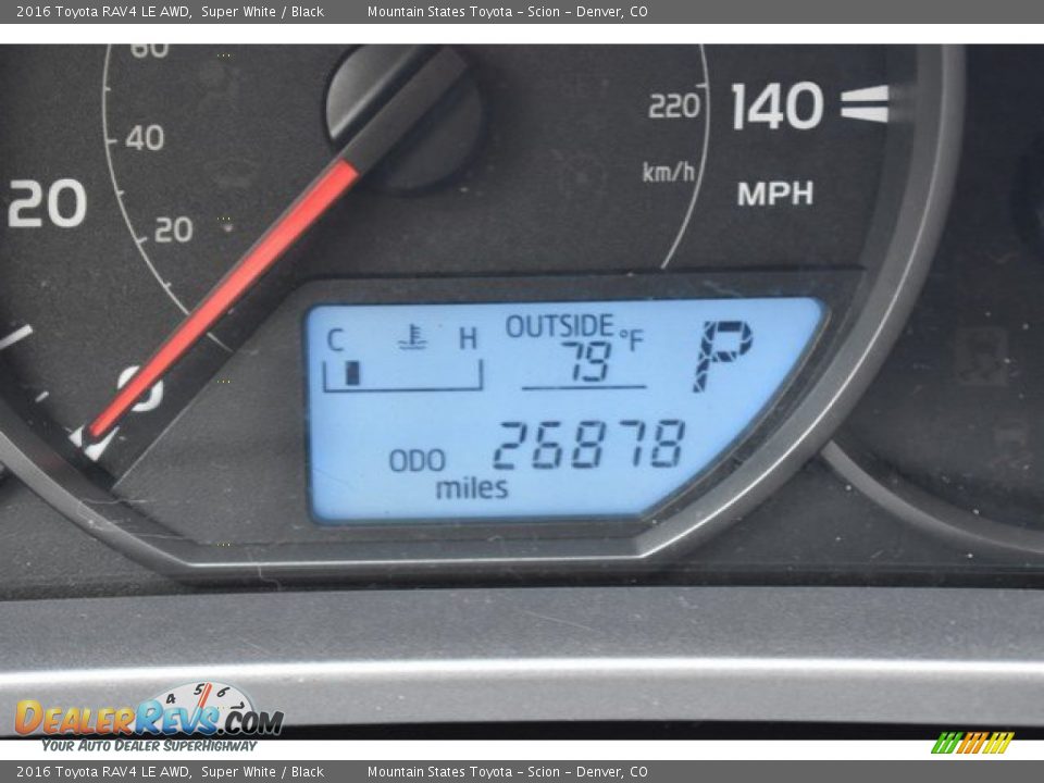 2016 Toyota RAV4 LE AWD Super White / Black Photo #12