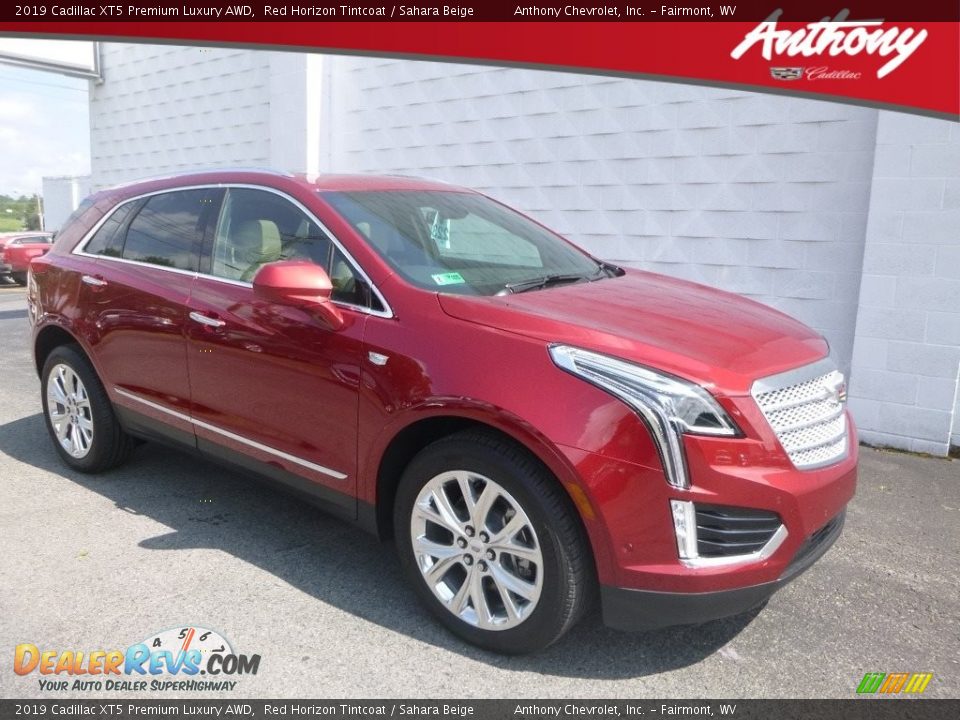 2019 Cadillac XT5 Premium Luxury AWD Red Horizon Tintcoat / Sahara Beige Photo #1