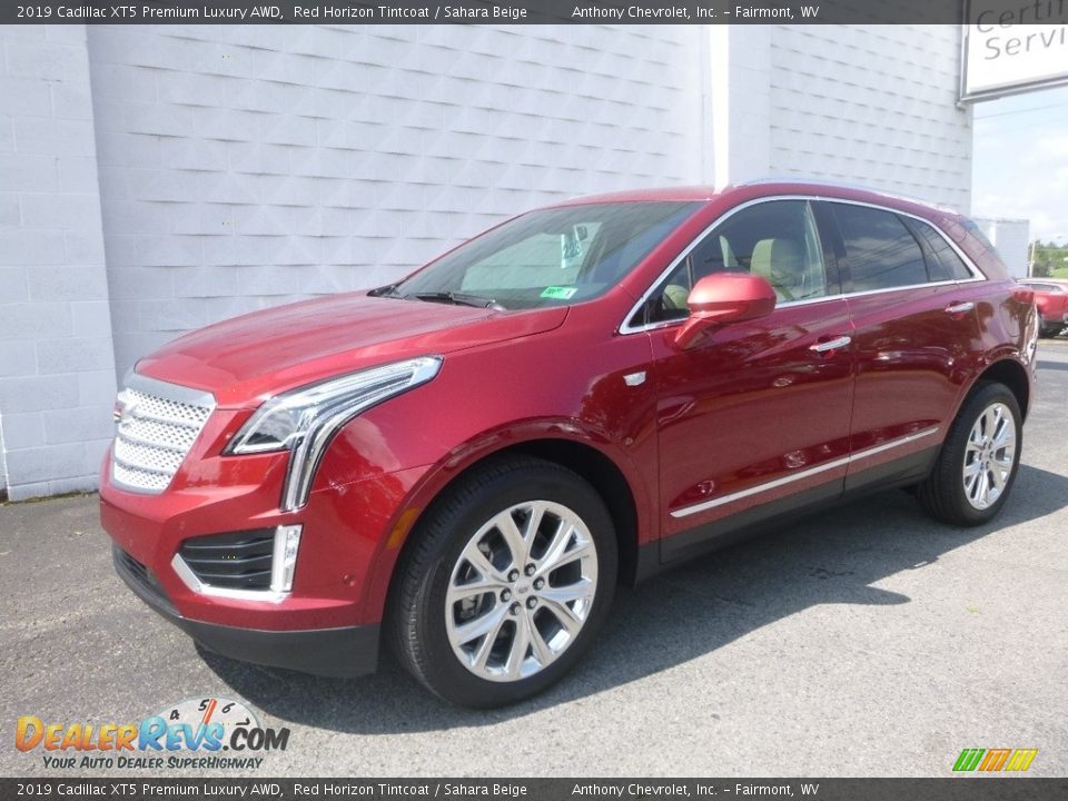 2019 Cadillac XT5 Premium Luxury AWD Red Horizon Tintcoat / Sahara Beige Photo #2