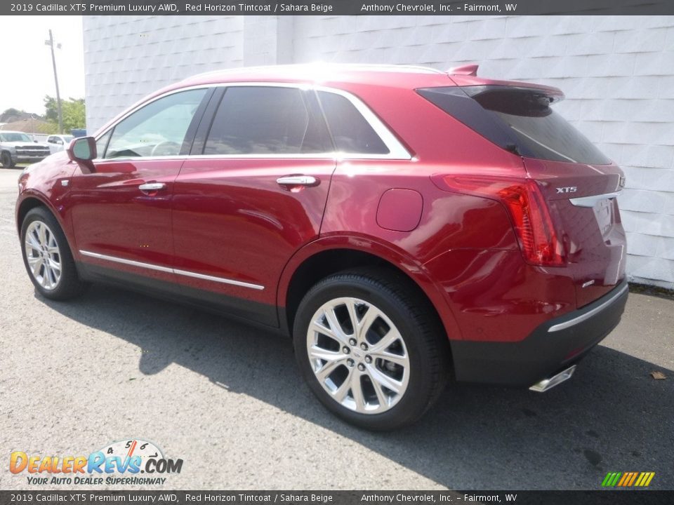 2019 Cadillac XT5 Premium Luxury AWD Red Horizon Tintcoat / Sahara Beige Photo #5