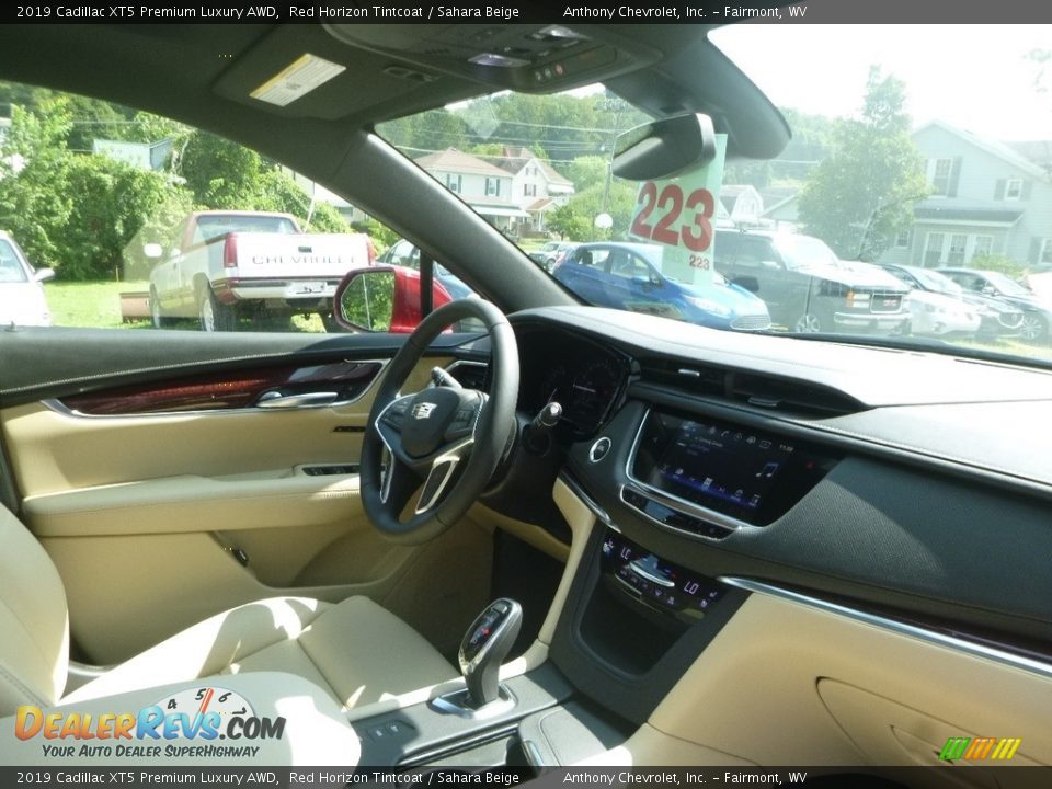 2019 Cadillac XT5 Premium Luxury AWD Red Horizon Tintcoat / Sahara Beige Photo #9