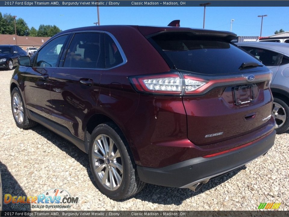 2017 Ford Edge Titanium AWD Burgundy Velvet Metallic / Ebony Photo #2