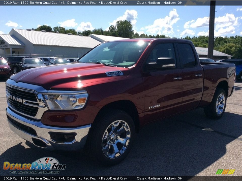 2019 Ram 1500 Big Horn Quad Cab 4x4 Delmonico Red Pearl / Black/Diesel Gray Photo #5