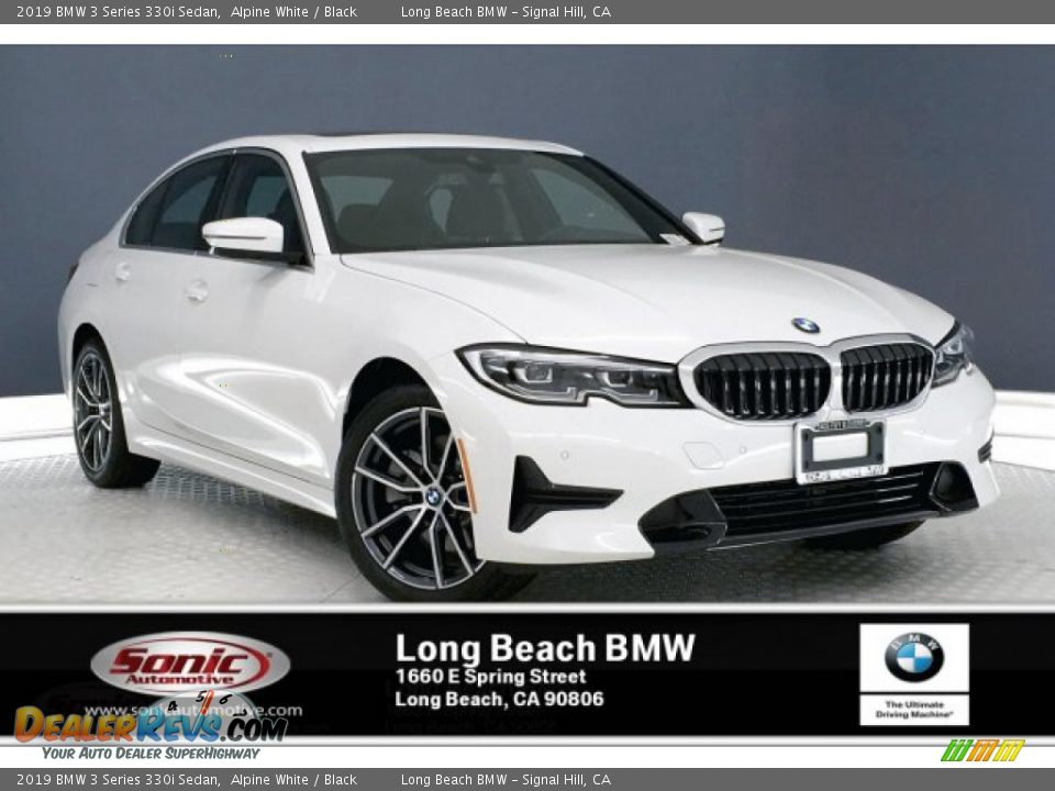 2019 BMW 3 Series 330i Sedan Alpine White / Black Photo #1