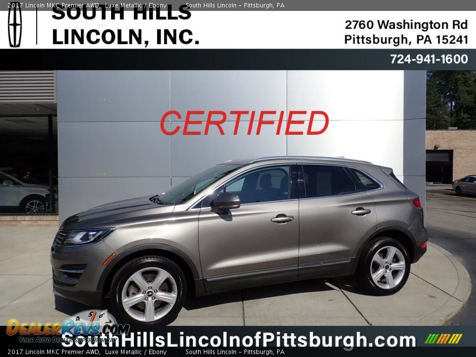 2017 Lincoln MKC Premier AWD Luxe Metallic / Ebony Photo #1