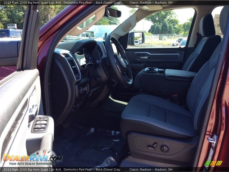 2019 Ram 1500 Big Horn Quad Cab 4x4 Delmonico Red Pearl / Black/Diesel Gray Photo #11