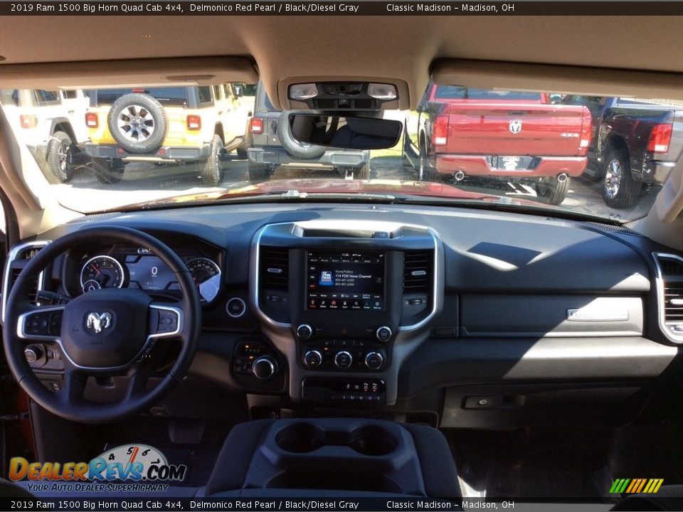 2019 Ram 1500 Big Horn Quad Cab 4x4 Delmonico Red Pearl / Black/Diesel Gray Photo #12