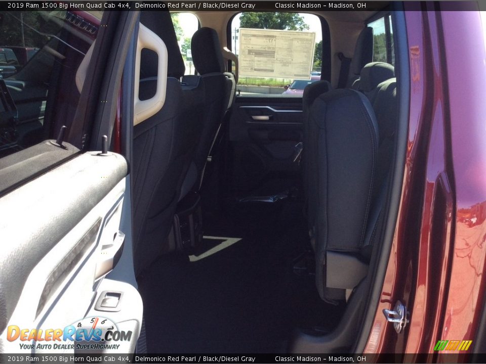 2019 Ram 1500 Big Horn Quad Cab 4x4 Delmonico Red Pearl / Black/Diesel Gray Photo #17