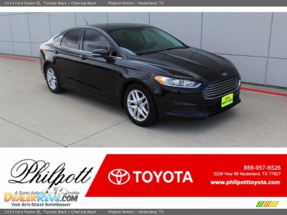 2014 Ford Fusion SE Tuxedo Black / Charcoal Black Photo #1