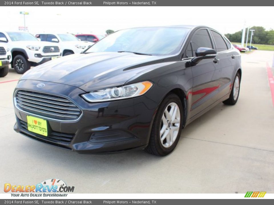 2014 Ford Fusion SE Tuxedo Black / Charcoal Black Photo #4