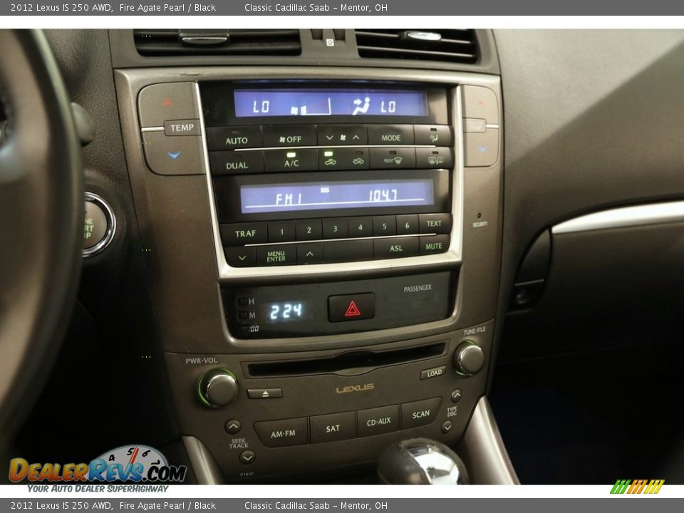 2012 Lexus IS 250 AWD Fire Agate Pearl / Black Photo #9